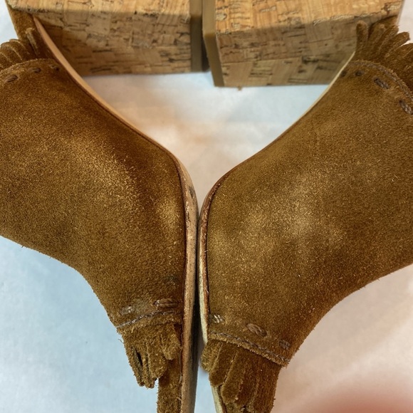 Tory Burch Huntington Heels suede fringe 38648 - Picture 6 of 11